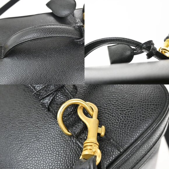 CHANEL CC 2Way Vanity Shoulder Hand Bag Grained Calfskin Leather BK 620RL401 - Picture 8 of 16
